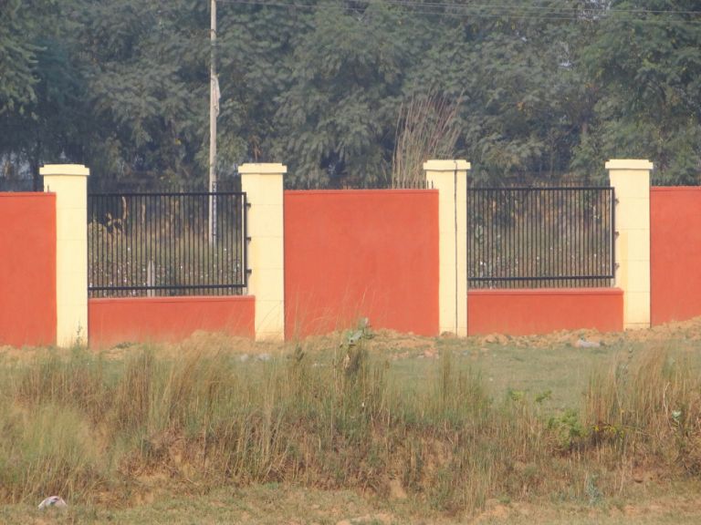 A view of GCNEP boundary wall