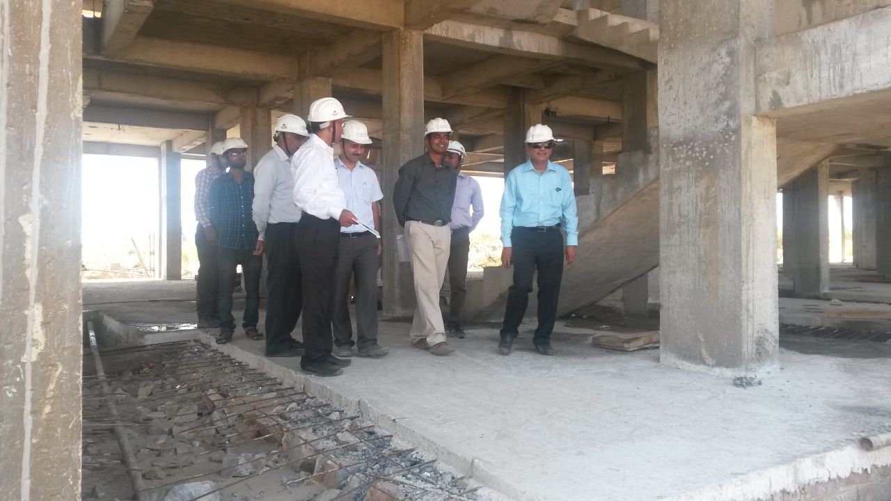 Sh Y S Mayya (PD, GCNEP) at the Township site, 08/09/2015