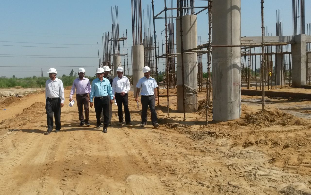 Sh Y S Mayya (PD, GCNEP) visiting the Campus site, 08/09/2015