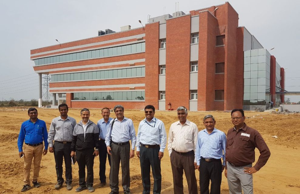 Project Director Shri Anupam Sharma (5th from Left) with GCNEP and DCSEM Engineers at site, 07/03/2017