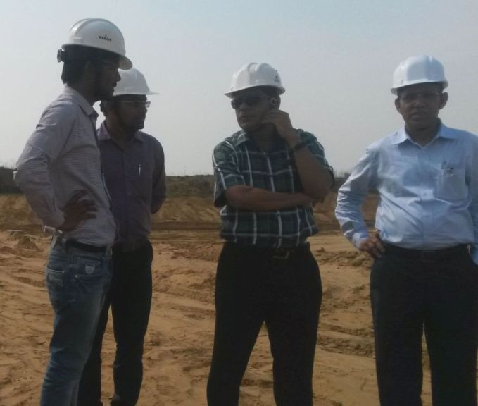 Site visit by Project Director Sh Y S Mayya, 26/03/2015