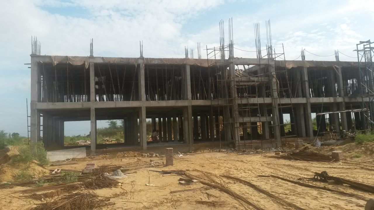 A view of underconstruction Block of Guest House, 24/07/2015
